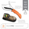 Outdoor Edge Folding Knife 3.5″ RazorPro S Orange – eviscerating knife
