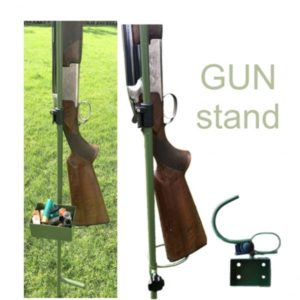 Rifle stand including cartridge tray