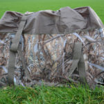 12-slot decoy bag for crow decoys, pigeon decoys and duck decoys.