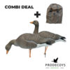 Elite series greylag goose decoys 6 pieces full body + 6 slot decoy bag